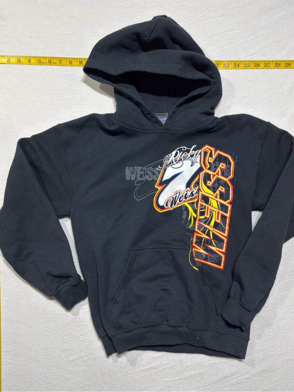 Vintage Ricky Weiss Gildan Graphic Pullover Hoodie Size Small